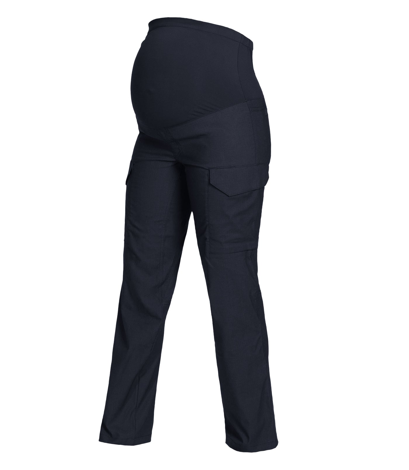 Ghosted Front View of Women's V2 Tactical Maternity Pants in Midnight Navy