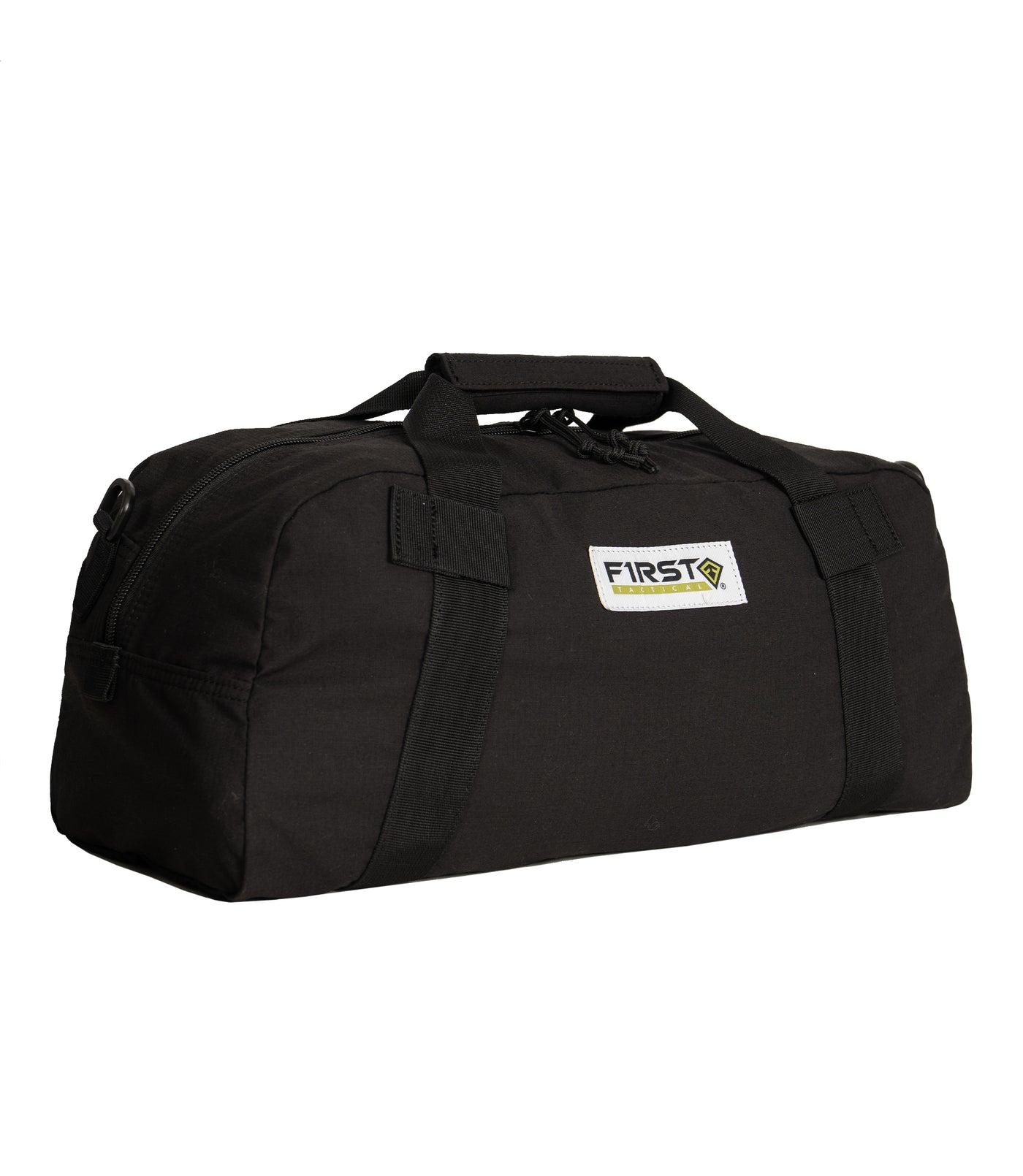 Front of V2 Duffle Bag 17in in Black