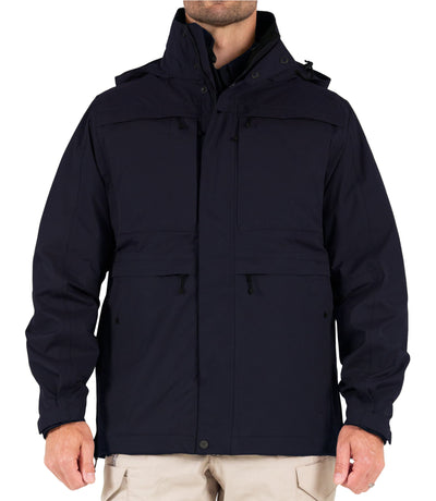 Front of Men’s Tactix System Parka in Midnight Navy