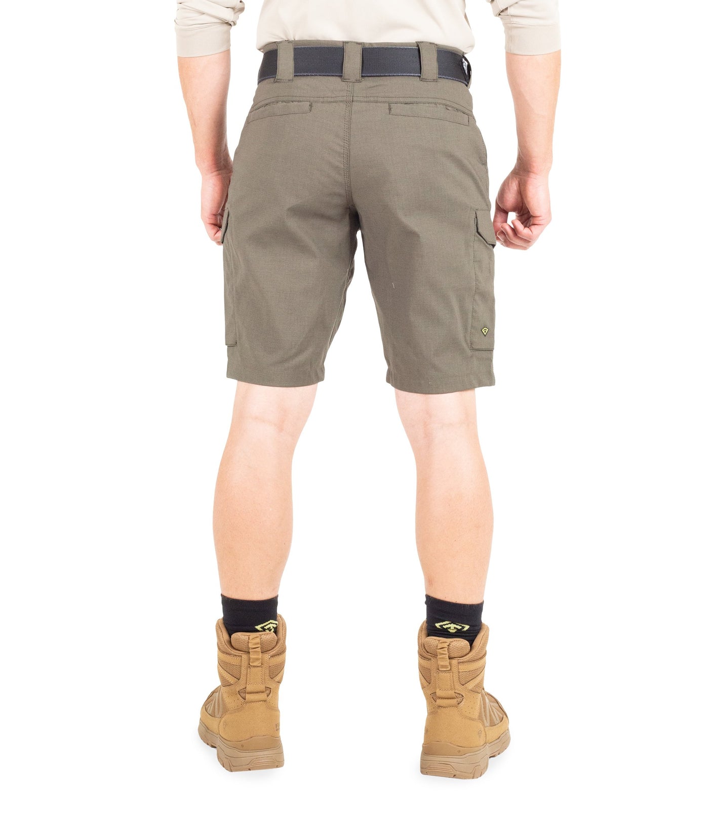 Back of Men's V2 Tactical Short in Ranger Green