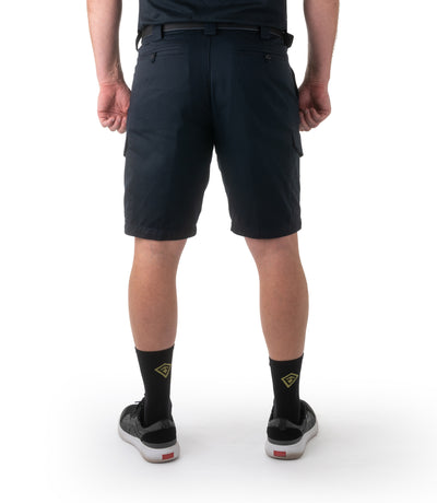 Back of Men's Cotton Station Cargo Short in Navy