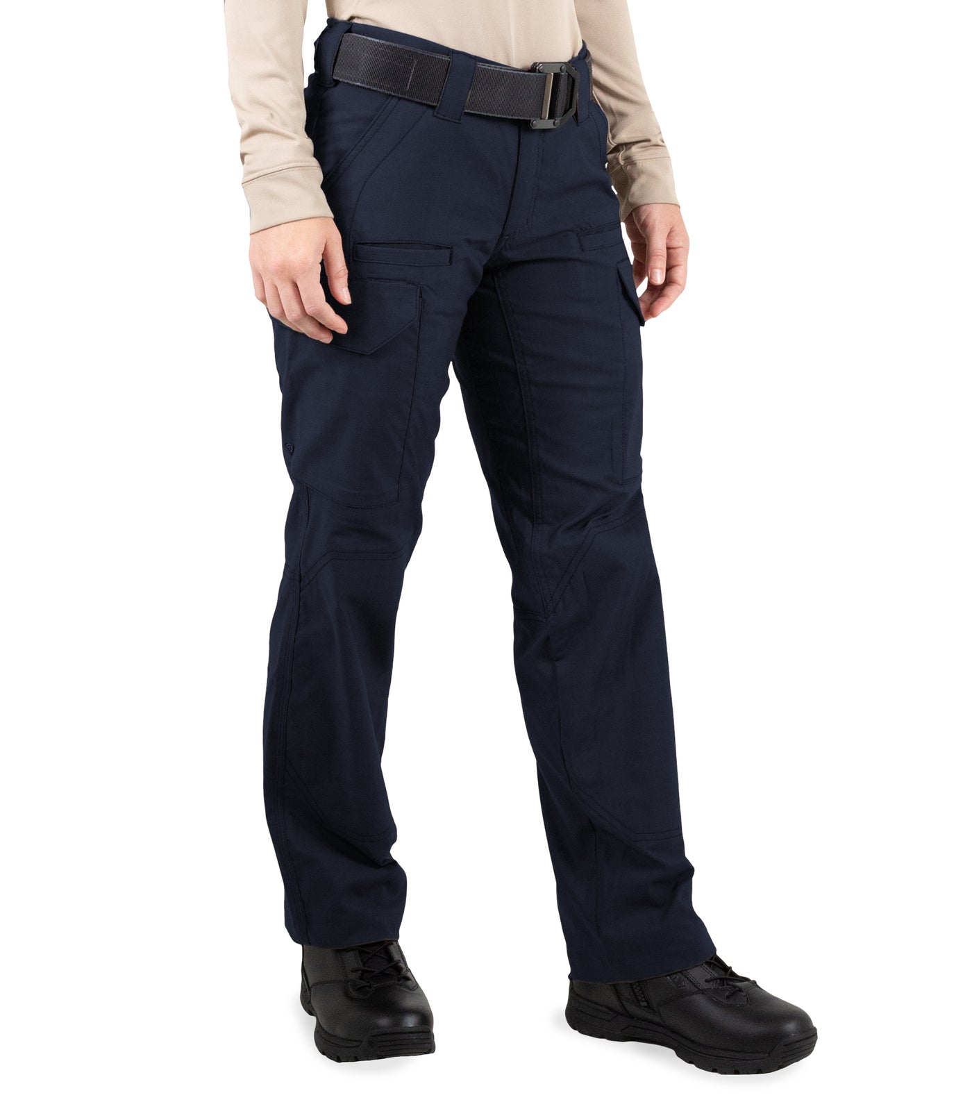 Side of Women's V2 Tactical Pants in Midnight Navy