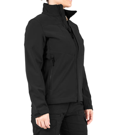 Side of Women’s Tactix Softshell Jacket in Black