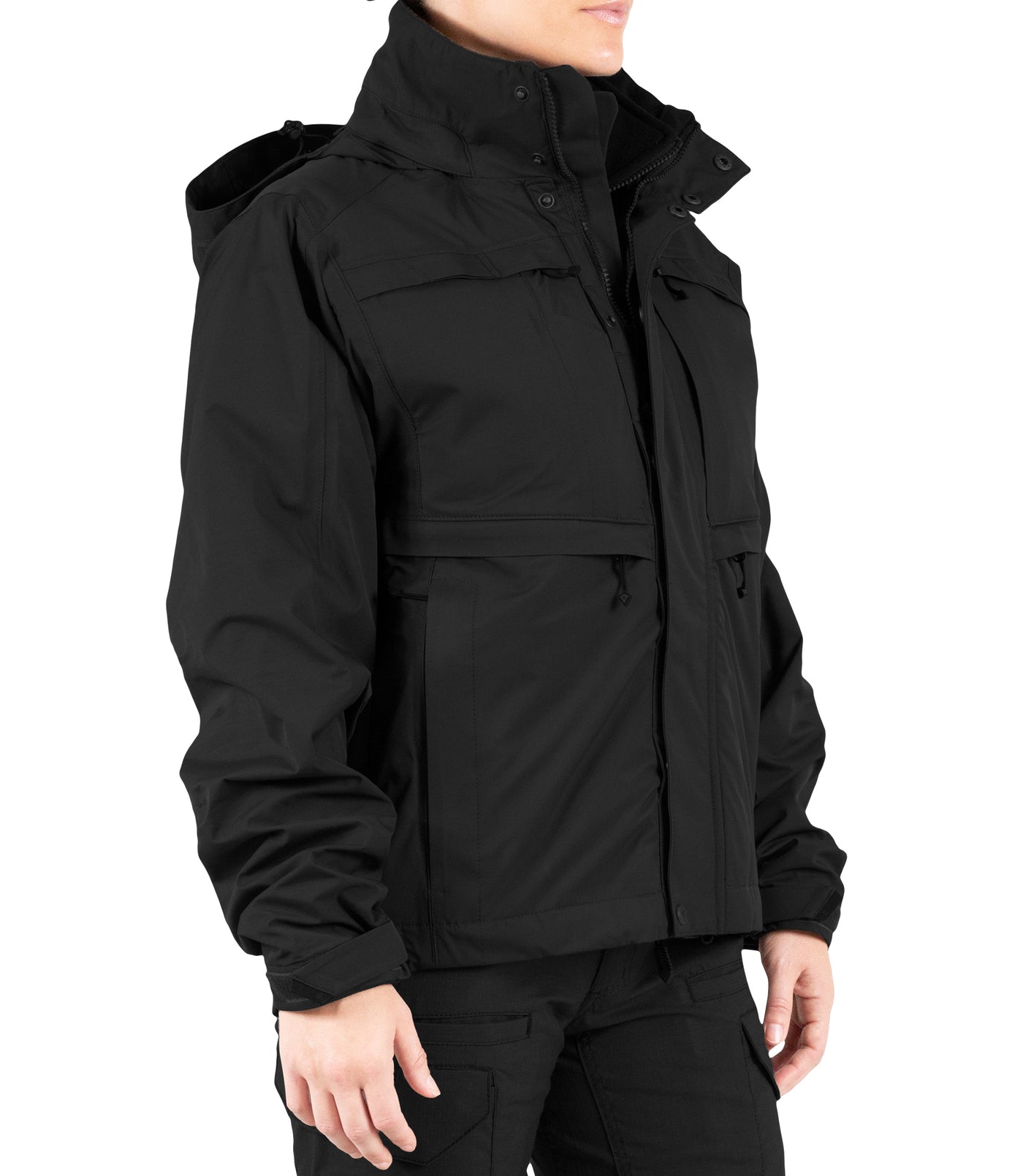 Side of Women’s Tactix System Jacket in Black