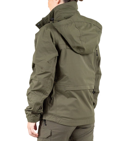 Side of Women’s Tactix System Jacket in OD Green