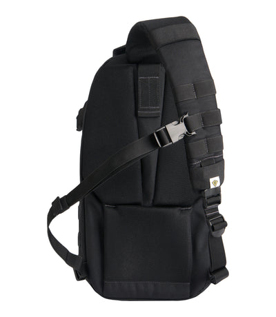 Back of Crosshatch Sling Pack 19L in Black