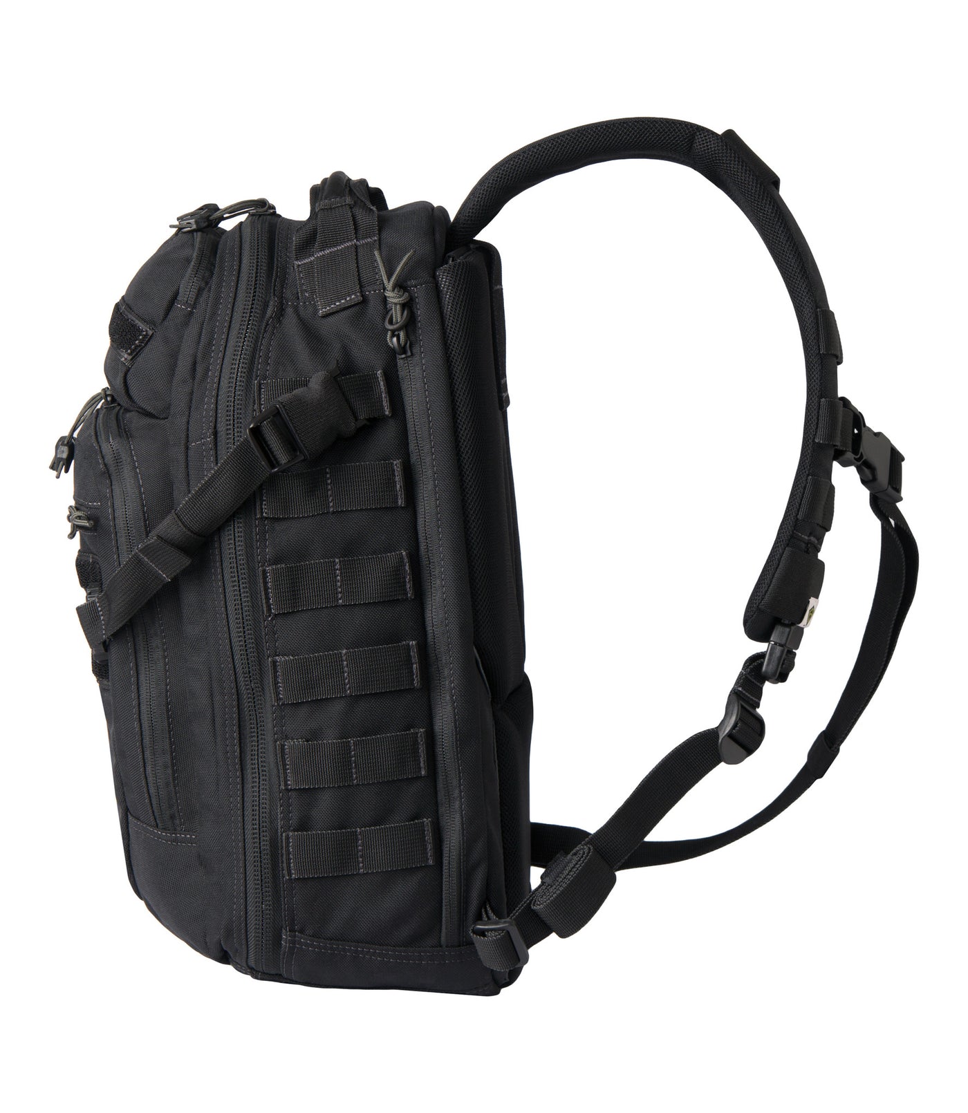 Side of Crosshatch Sling Pack 19L in Black