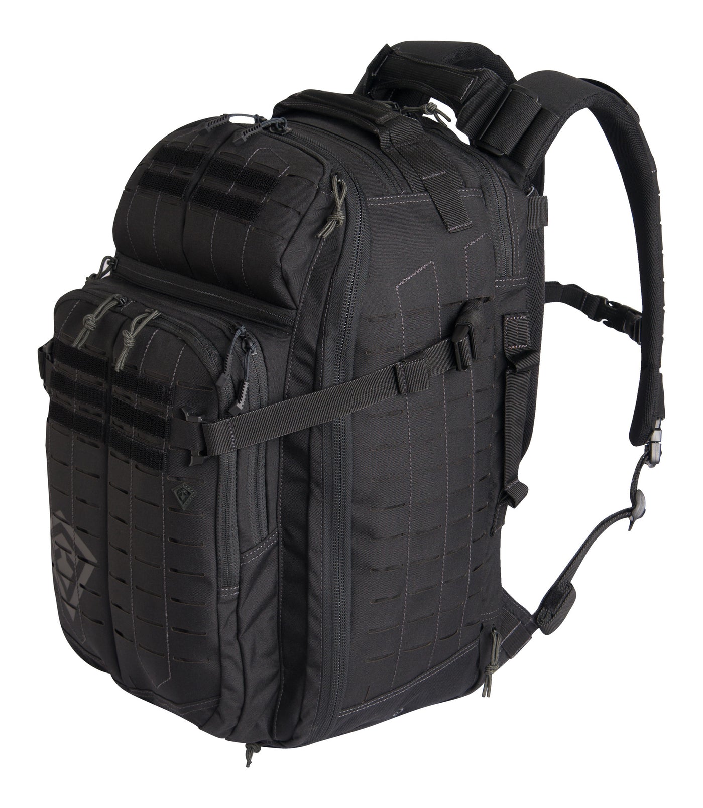 Front of Tactix 1-Day Plus Backpack 38L in Black