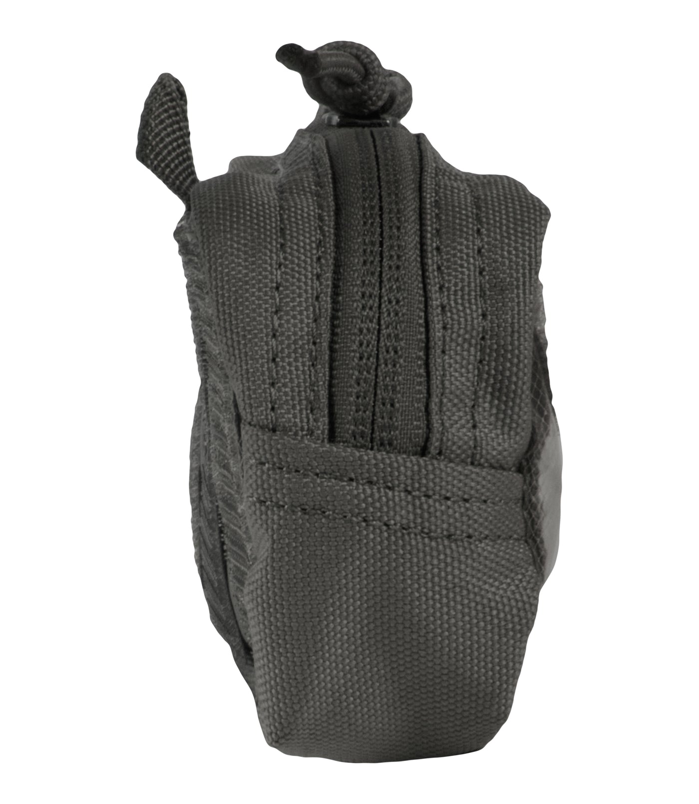 Side of 6 X 3 Velcro Pouch in Asphalt