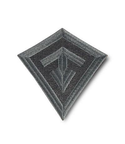 Front of Spearhead Patch in Charcoal