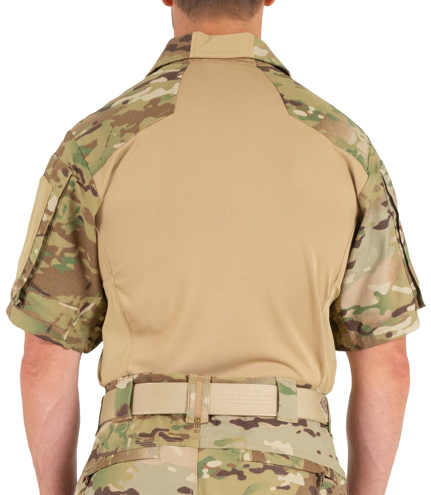 Back of Men's Defender Short Sleeve Shirt in MultiCam®